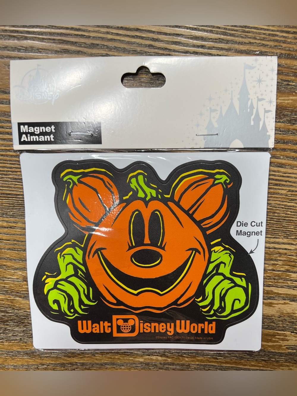 Disney Die Cut Magnet - Mickey Mouse Pumpkin - NEW